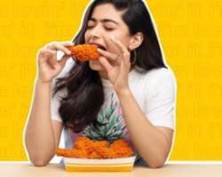 Rashmika Mandanna eating non vegetarian food